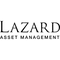 Lazard Asset Management logo with black uppercase “LAZARD” text and smaller “Asset Management” lettering below on a transparent background.